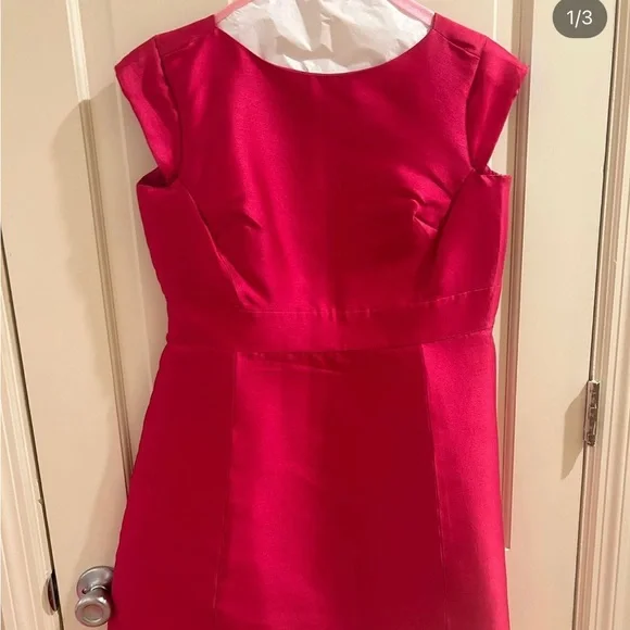 kate spade red silk dress Kate Spade
